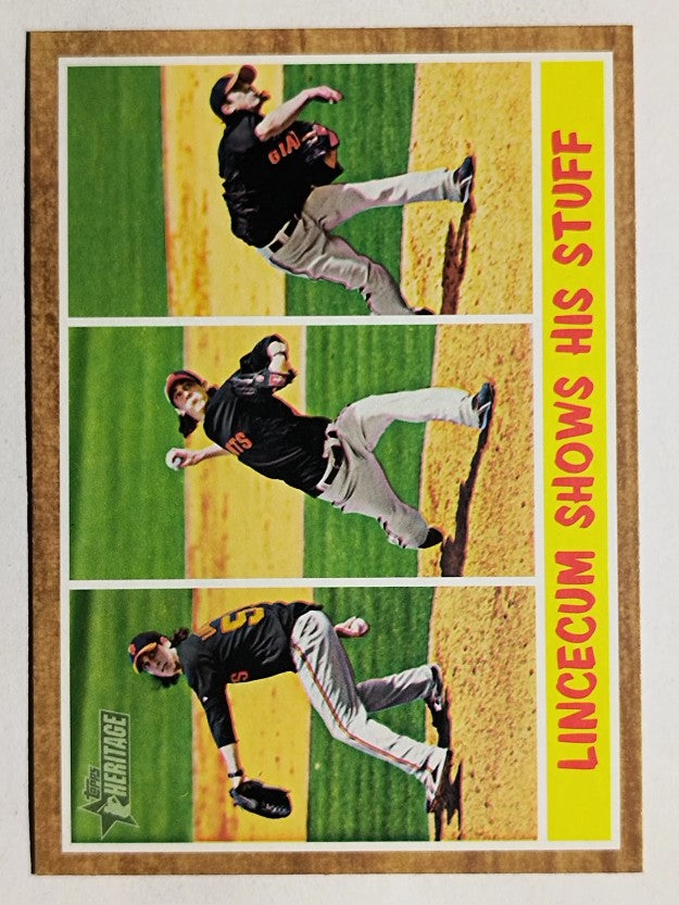 2011 Topps Heritage #319 Tim Lincecum IA