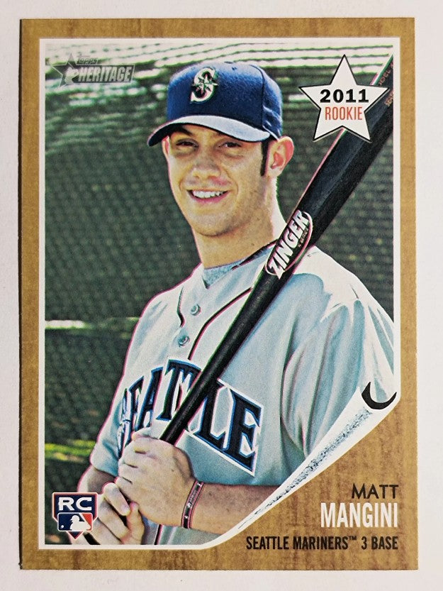 2011 Topps Heritage #321 Matt Mangini RC