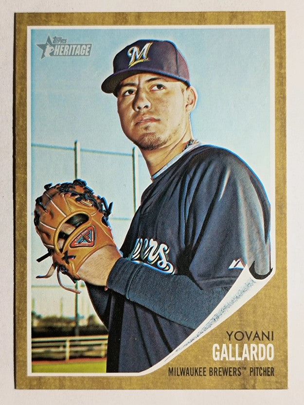 2011 Topps Heritage #329 Yovani Gallardo