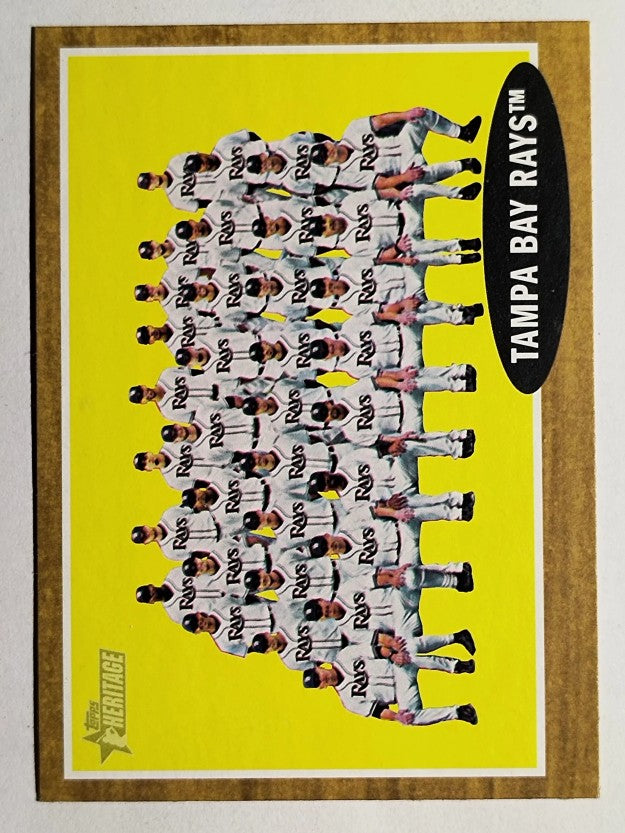2011 Topps Heritage #334 Tampa Bay Rays