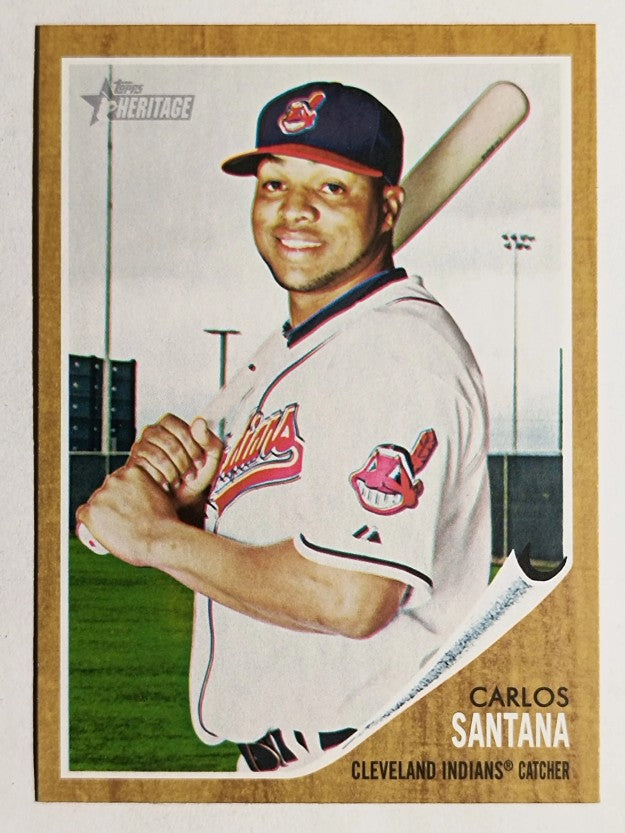 2011 Topps Heritage #377 Carlos Santana