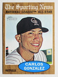 2011 Topps Heritage #396 Carlos Gonzalez AS