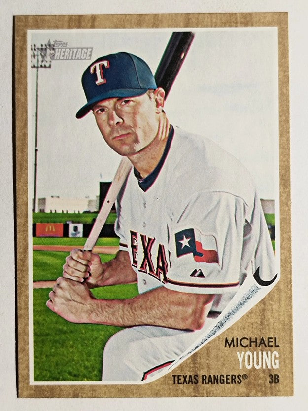 2011 Topps Heritage #411 Michael Young