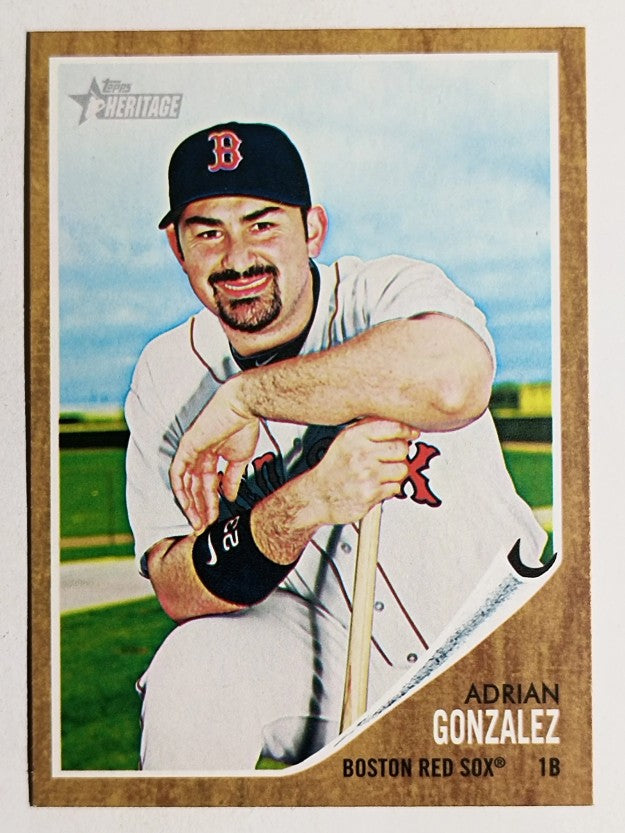 2011 Topps Heritage #437 Adrian Gonzalez SP