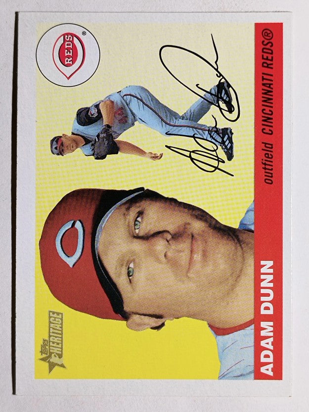 2004 Topps Heritage #30A Adam Dunn Fielding