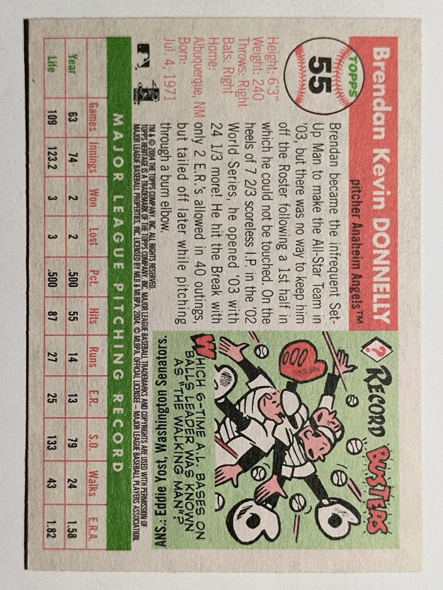 2004 Topps Heritage #55 Brendan Donnelly