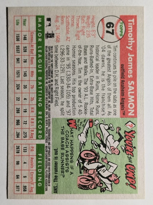 2004 Topps Heritage #67 Tim Salmon