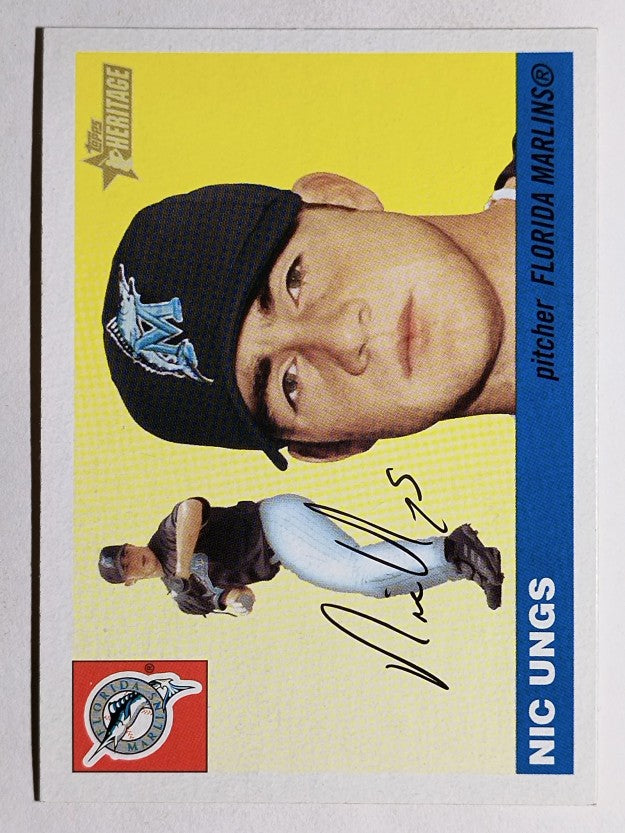 2004 Topps Heritage #127 Nic Ungs RC