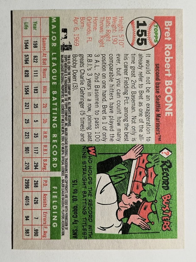 2004 Topps Heritage #155 Bret Boone