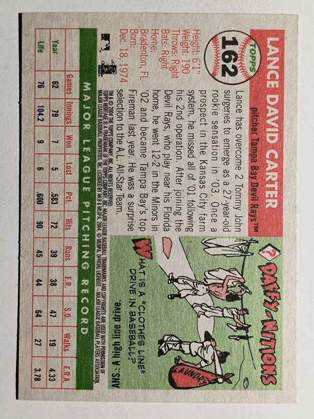 2004 Topps Heritage #162 Lance Carter