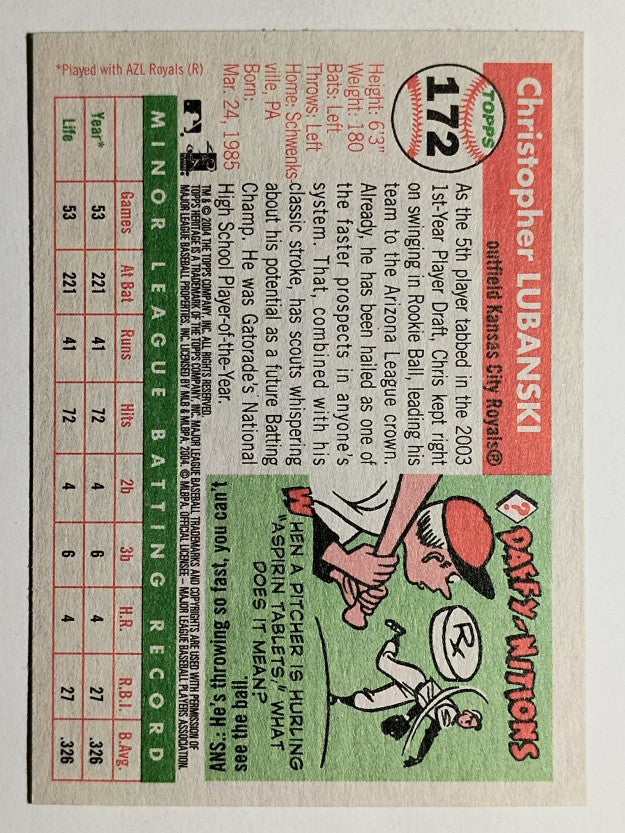 2004 Topps Heritage #172 Chris Lubanski