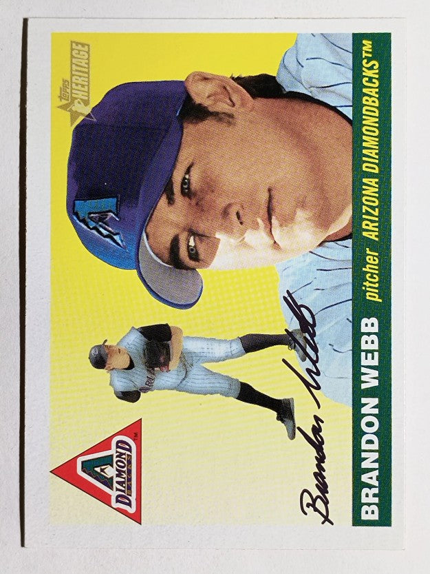 2004 Topps Heritage #213A Brandon Webb Glove Chest