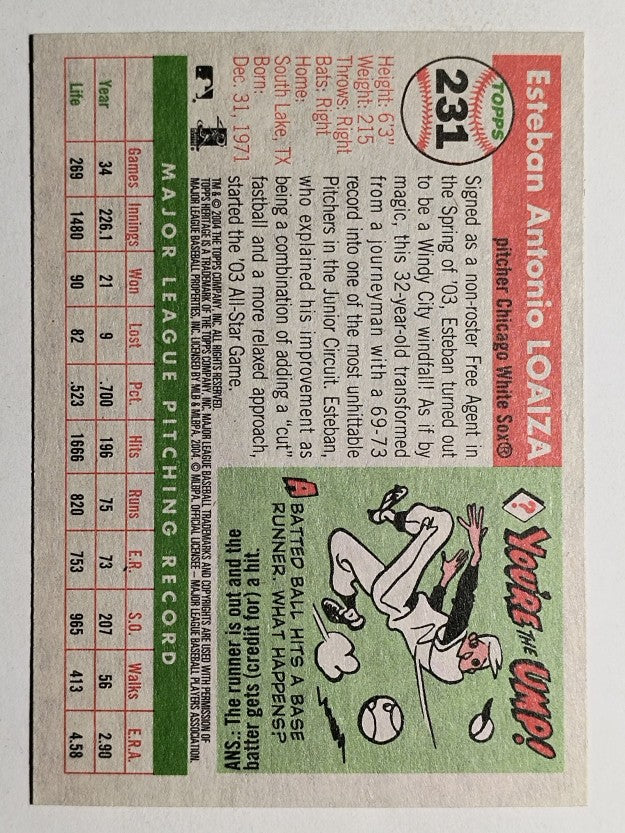 2004 Topps Heritage #231 Esteban Loaiza