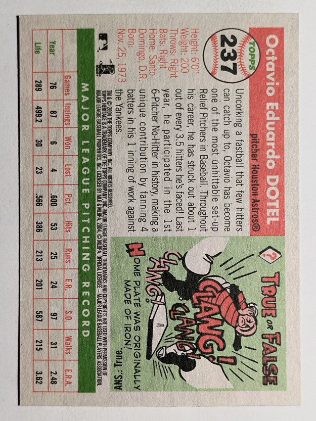 2004 Topps Heritage #237 Octavio Dotel