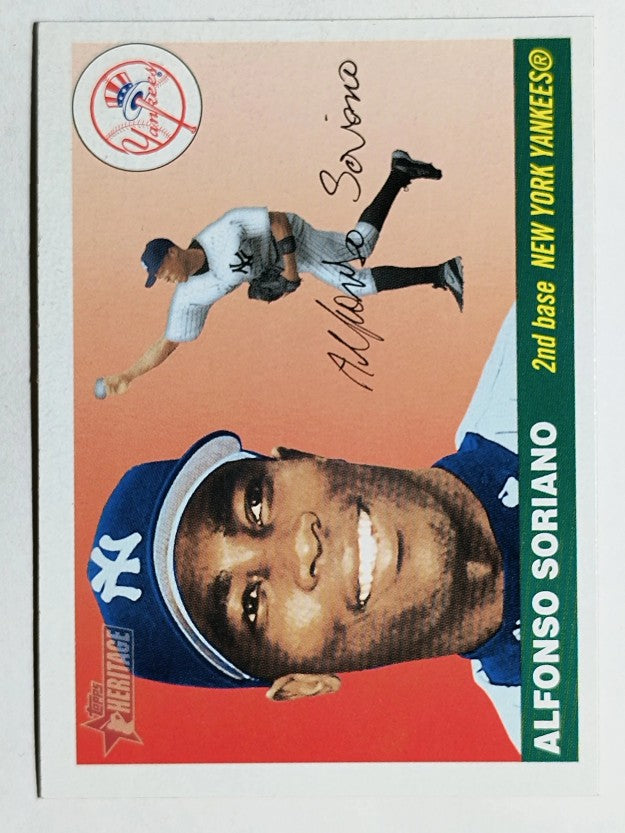 2004 Topps Heritage #250A Alfonso Soriano Throwing