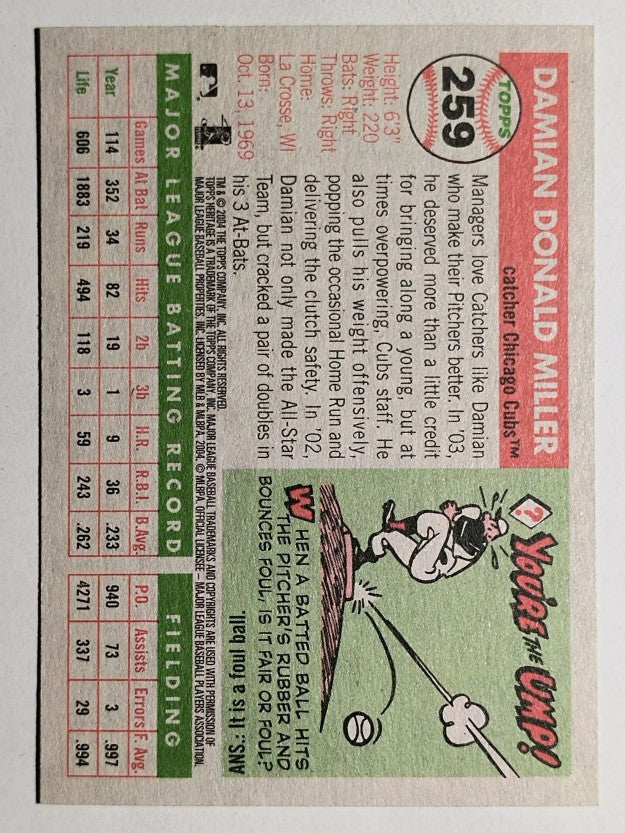 2004 Topps Heritage #259 Damian Miller