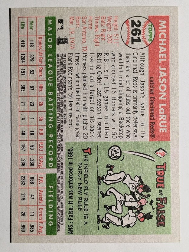 2004 Topps Heritage #261 Jason LaRue