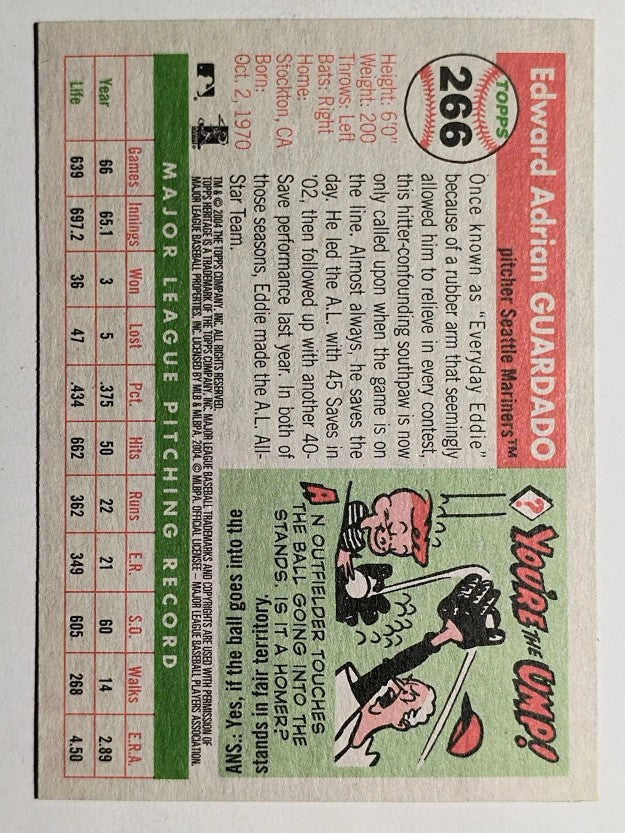 2004 Topps Heritage #266 Eddie Guardado