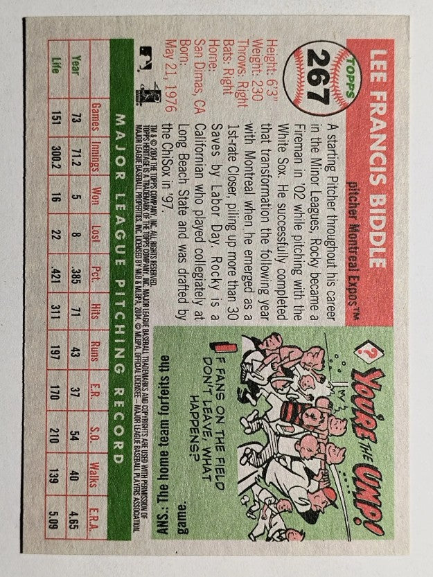 2004 Topps Heritage #267 Rocky Biddle