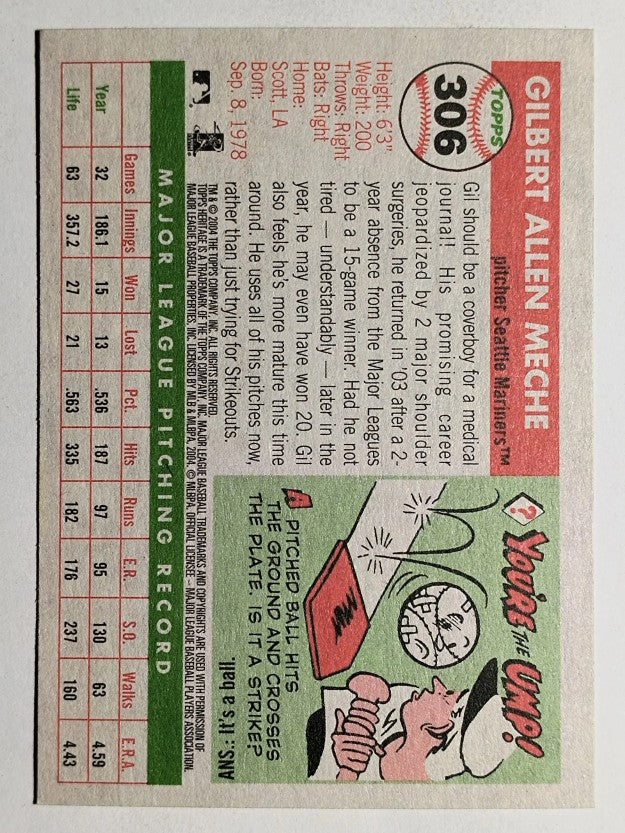 2004 Topps Heritage #306 Gil Meche