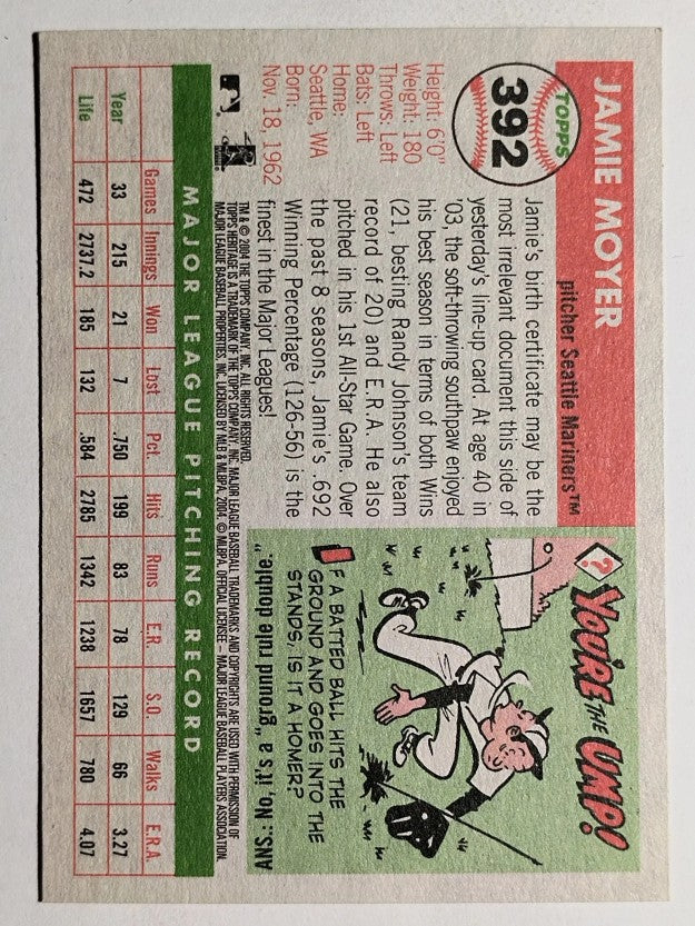 2004 Topps Heritage #392 Jamie Moyer