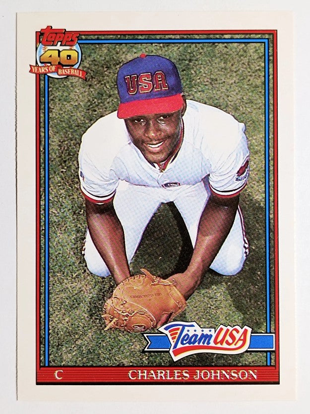 1991 Topps Traded #61T Charles Johnson USA RC