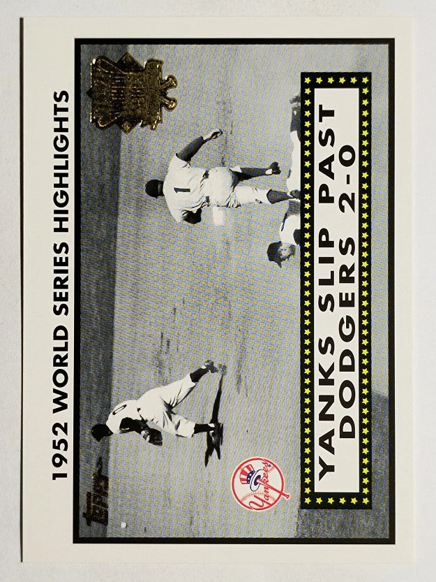 2002 Topps '52 World Series Highlights #52WS4 Yanks Slip Dodgers 2