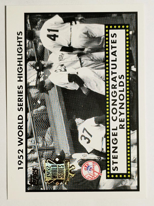 2002 Topps '52 World Series Highlights #52WS6 Casey Stengel/Allie Reynolds (NM)