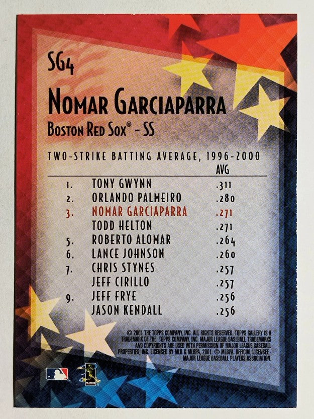 2001 Topps Gallery Star Gallery #SG4 Nomar Garciaparra