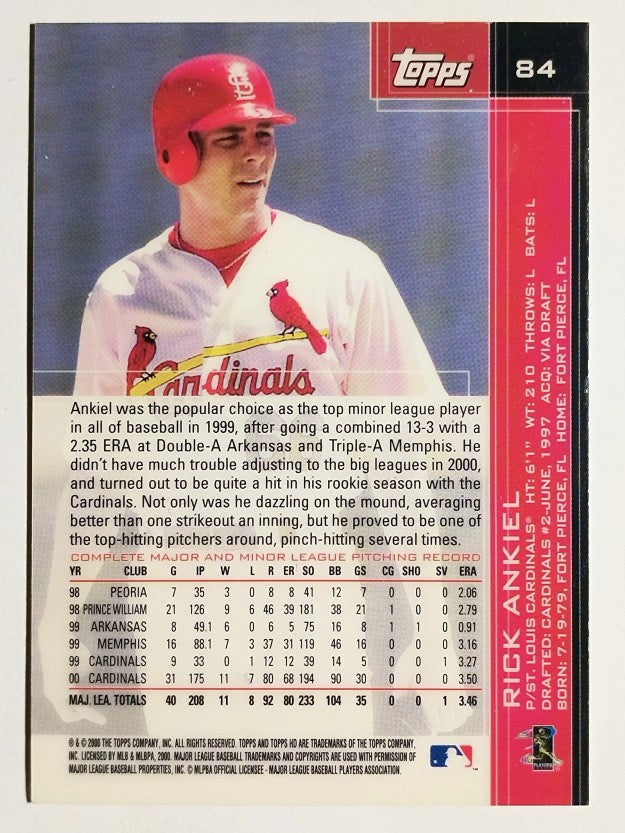 2001 Topps HD #84 Rick Ankiel