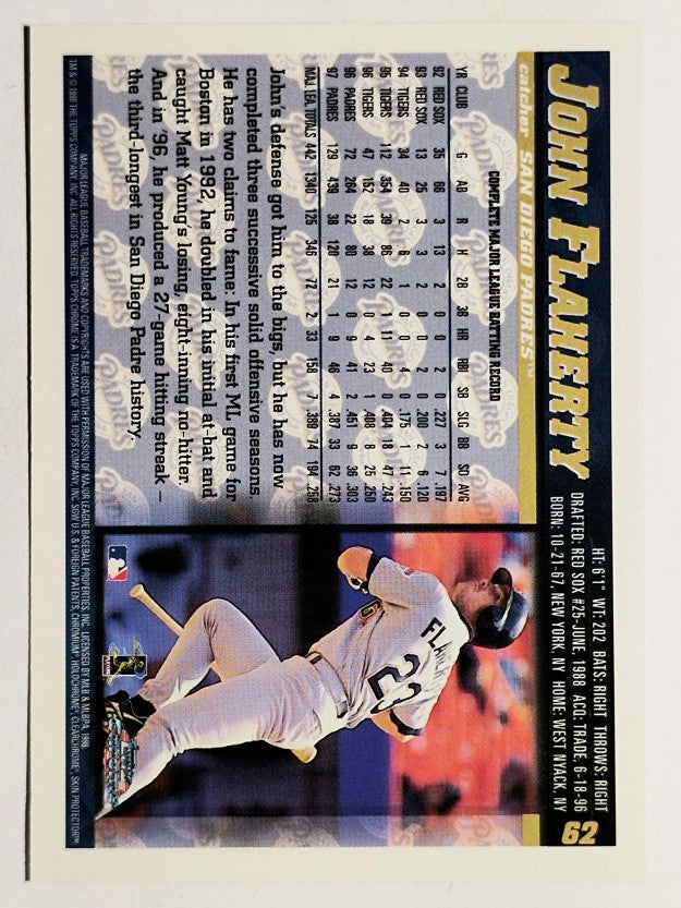 1998 Topps Chrome #62 John Flaherty