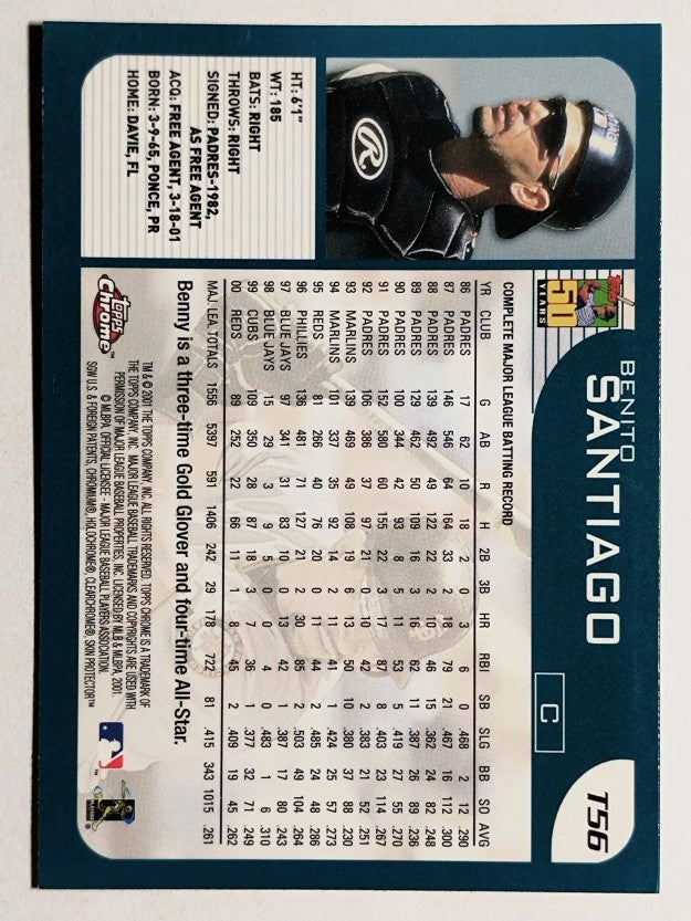 2001 Topps Chrome Traded #T56 Benito Santiago