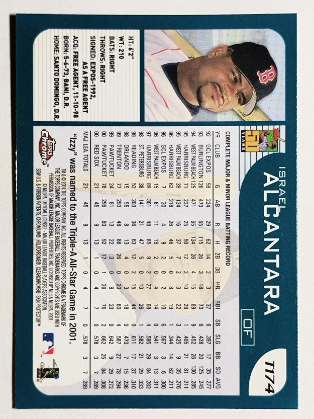 2001 Topps Chrome Traded #T174 Israel Alcantara