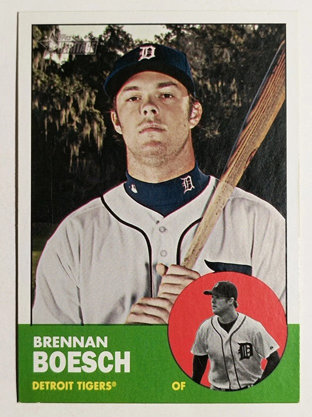 2012 Topps Heritage #302 Brennan Boesch