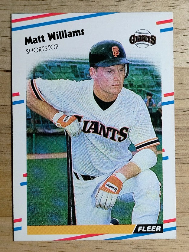 1988 Fleer #101 Matt Williams RC