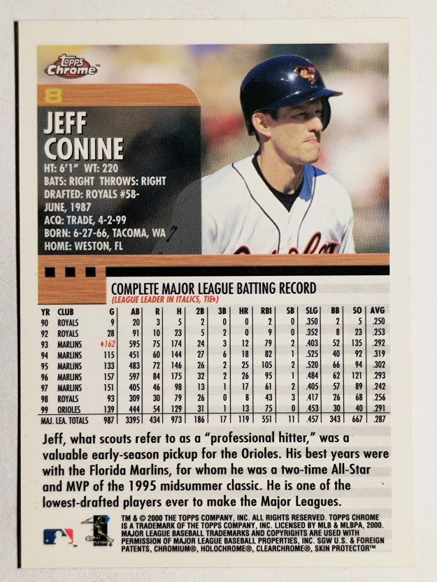 2000 Topps Chrome #8 Jeff Conine