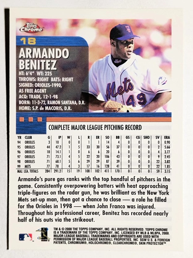 2000 Topps Chrome #18 Armando Benitez