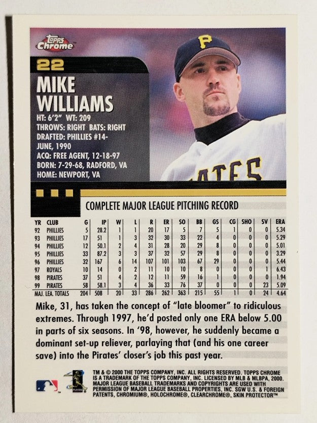 2000 Topps Chrome #22 Mike Williams