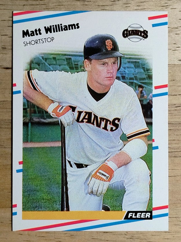 1988 Fleer #101 Matt Williams RC