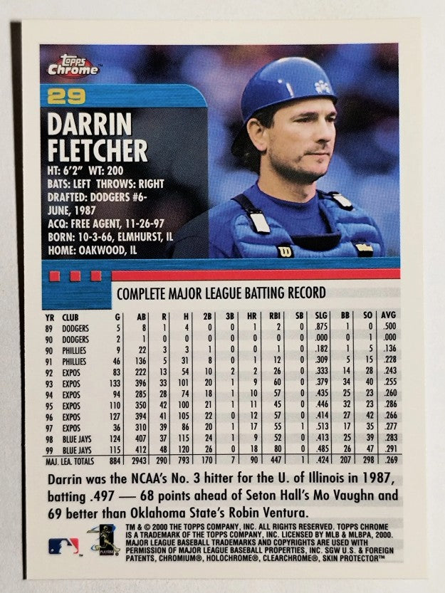 2000 Topps Chrome #29 Darrin Fletcher