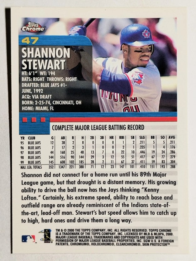 2000 Topps Chrome #47 Shannon Stewart