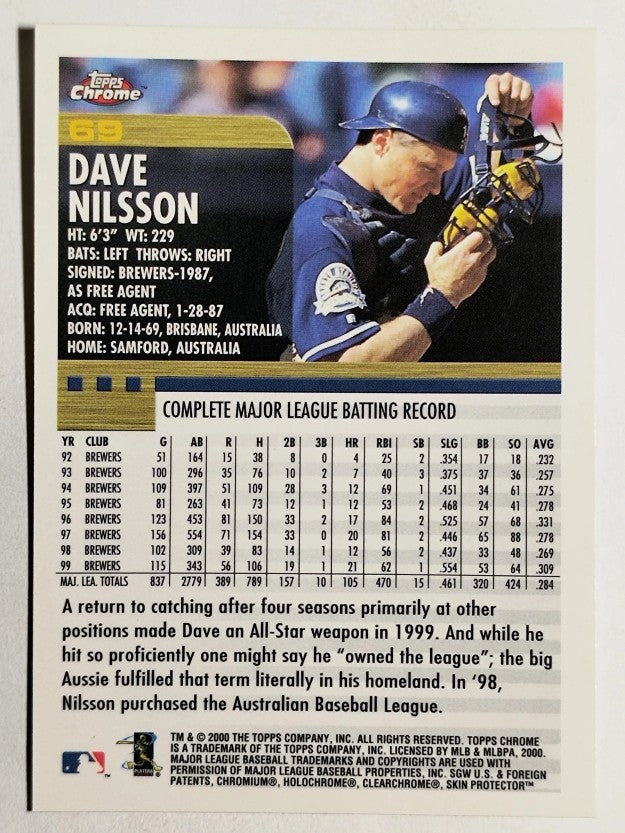 2000 Topps Chrome #69 Dave Nilsson