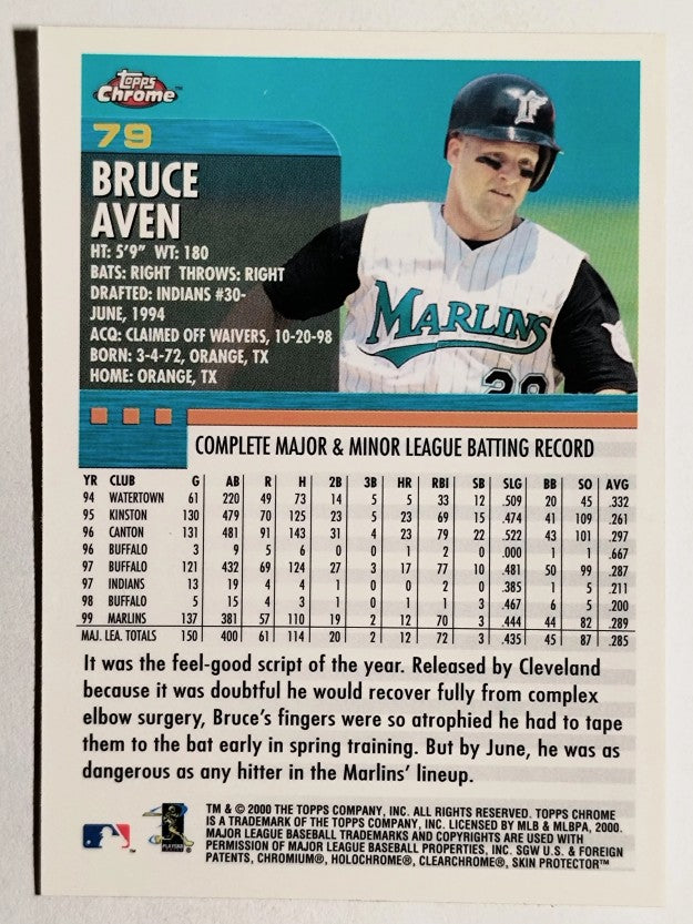2000 Topps Chrome #79 Bruce Aven