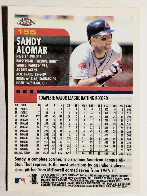 2000 Topps Chrome #155 Sandy Alomar Jr.