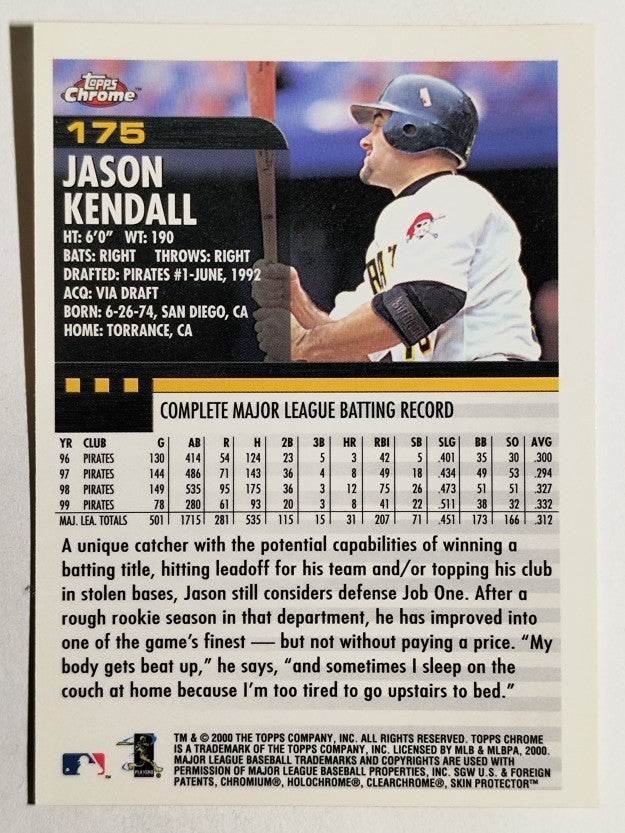 2000 Topps Chrome #175 Jason Kendall