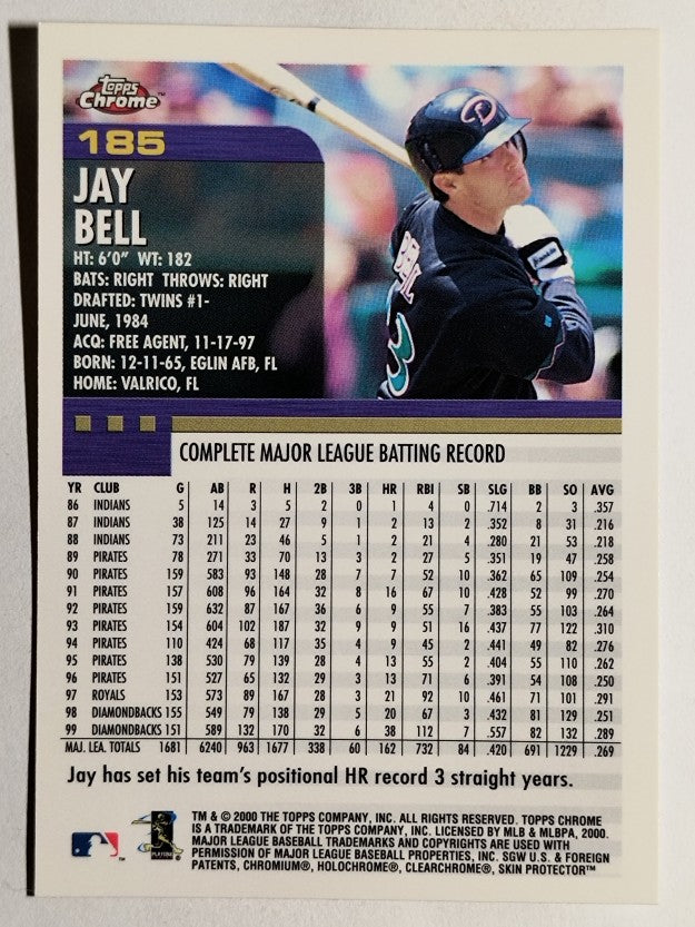 2000 Topps Chrome #185 Jay Bell