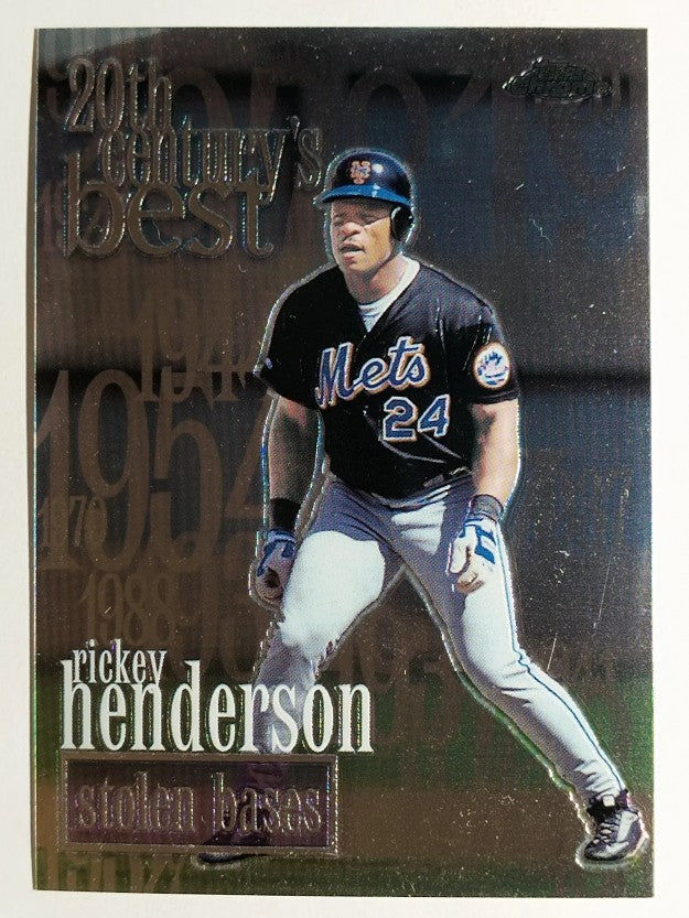 2000 Topps Chrome #233 Rickey Henderson 20CB