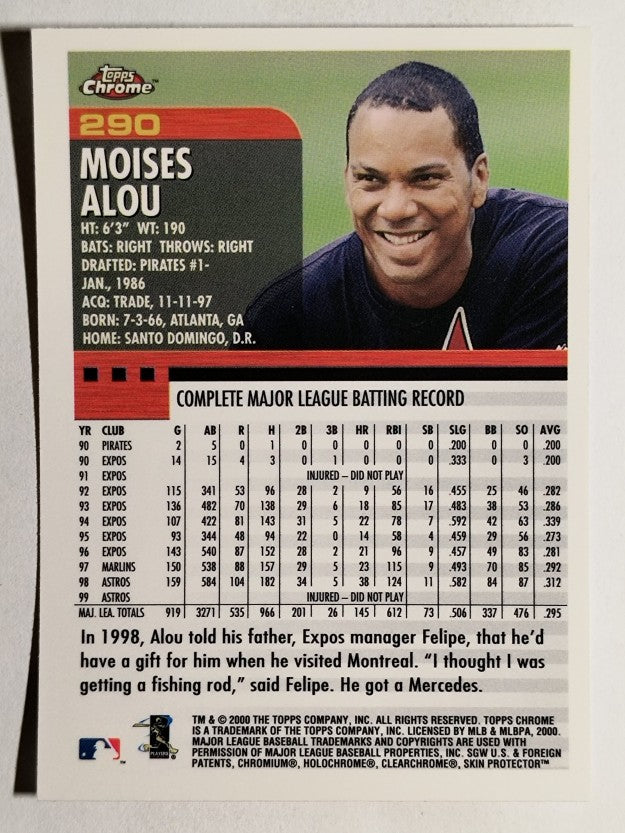 2000 Topps Chrome #290 Moises Alou