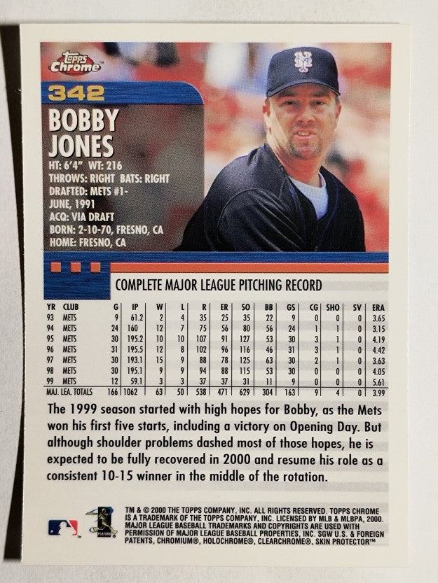 2000 Topps Chrome #342 Bobby Jones