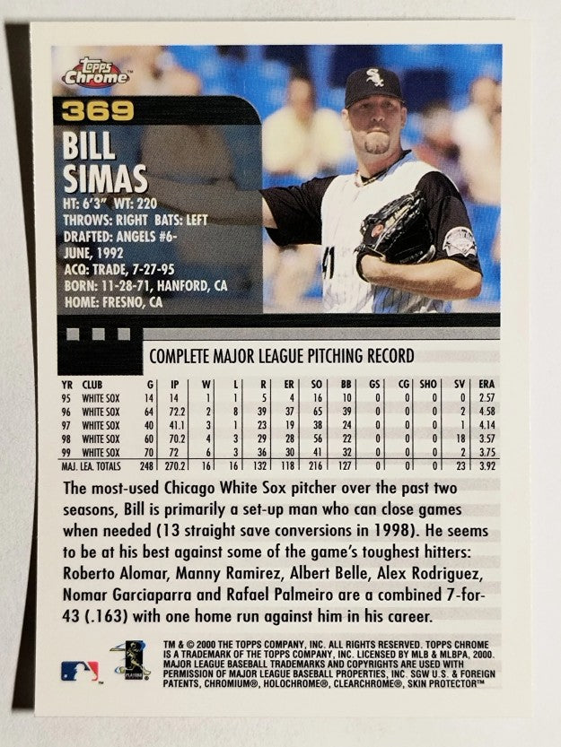 2000 Topps Chrome #369 Bill Simas